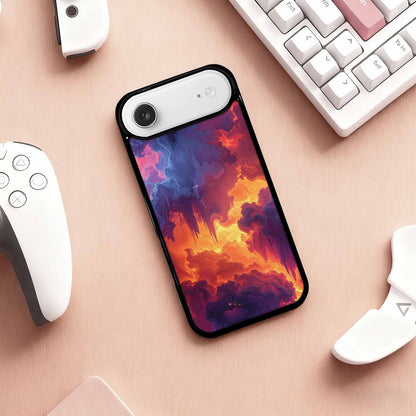 iPhone 17 Air Case — Seamless Tileable Pattern Of Overlapping Galaxy, Custom Printed Phone Case