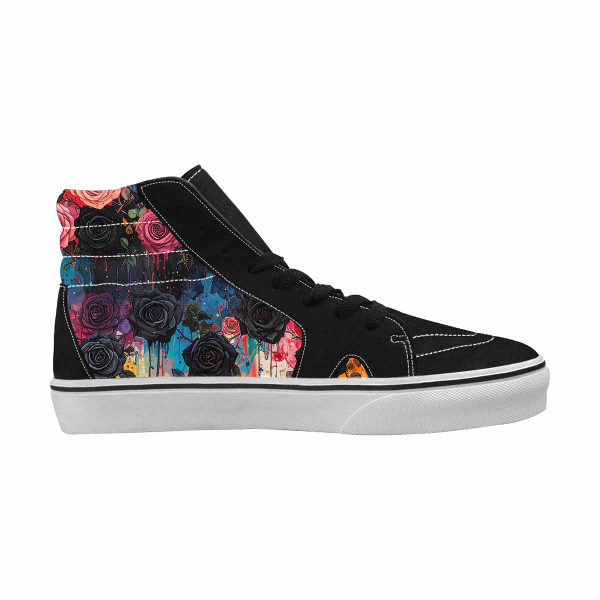 MEN'S Gothic Rose High Top Canvas Y2K Custom Shoes