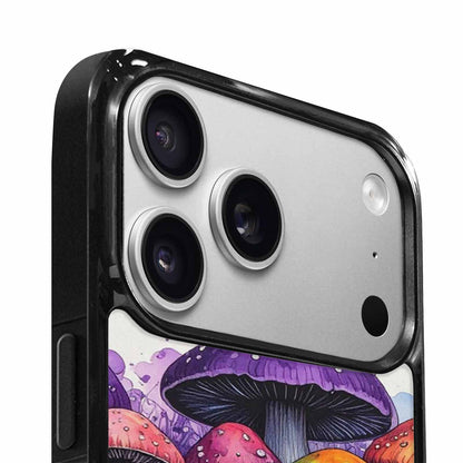 iPhone 17 Pro Case — Black Purple Ink Rainbow Drip Original, Customized Protective Case