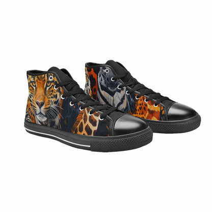 MEN'S Animal Print High Top Canvas Grunge Shoes