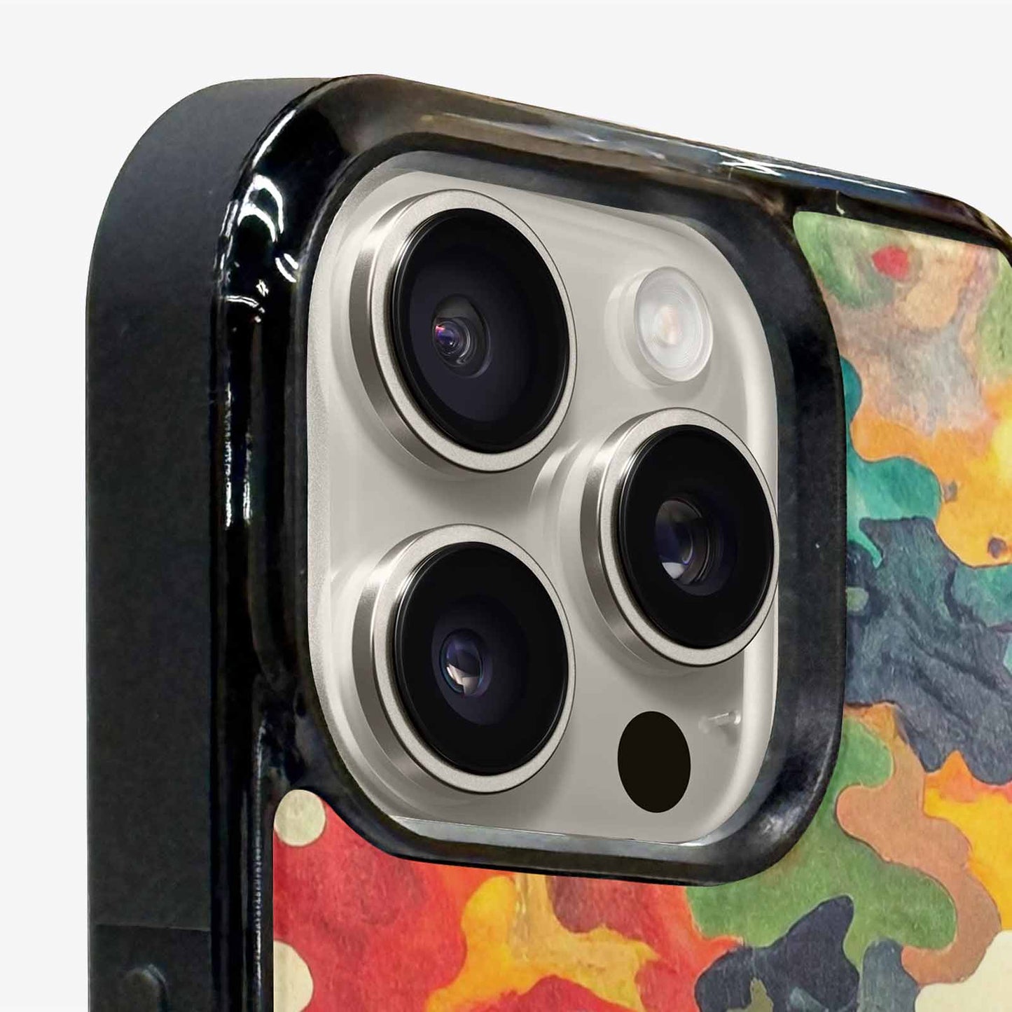 iPhone 15 Pro Max Case — Camo Patches Full Color Vibrant Camo, Unique Phone Case Design