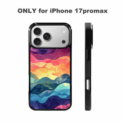 iPhone 17 Pro Max Case — Glowing Camo Wave Camo, Custom Phone Case