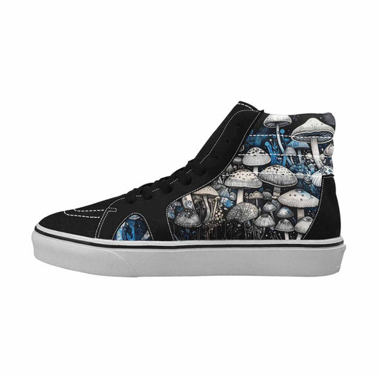 MEN'S Mushrooms (general) High Top Canvas Cottagecore Sneakers