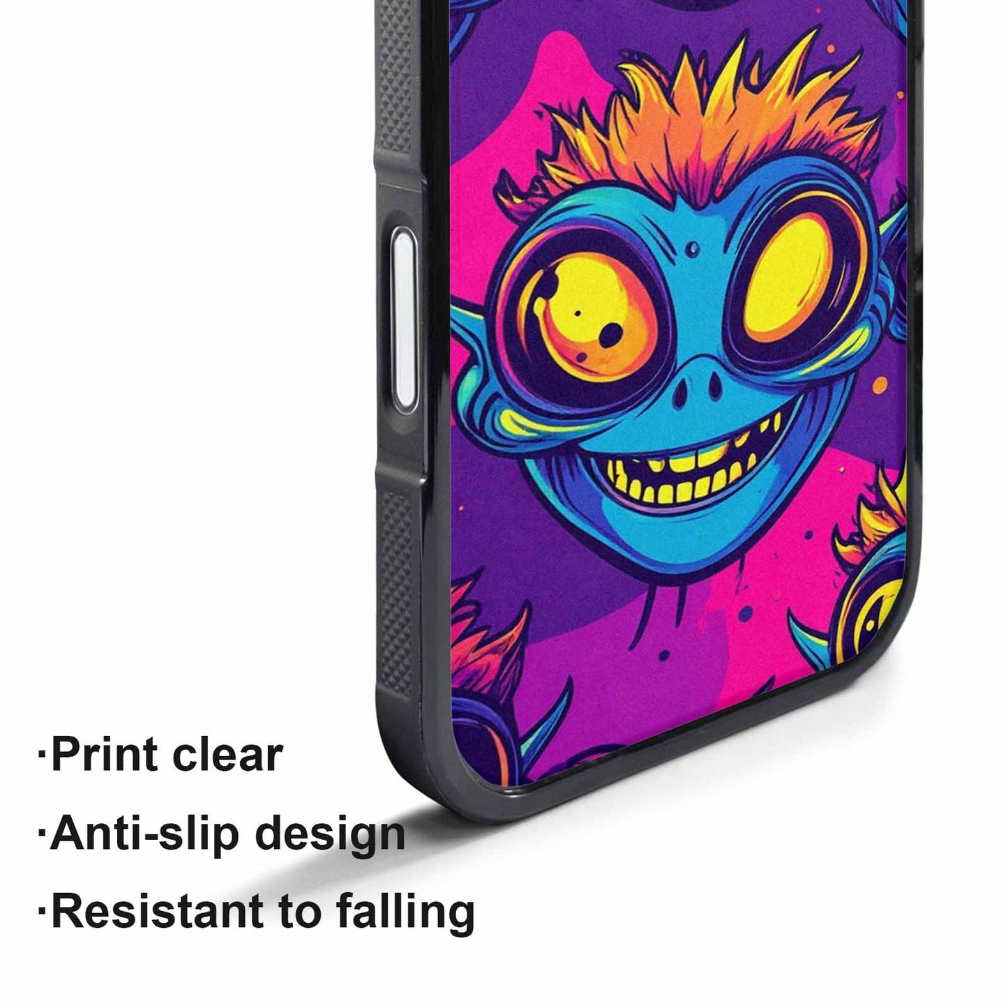 iPhone 17 Pro Max Case — Alien Ufo Cartoon Art Alien Scifi, Unique Phone Case Design
