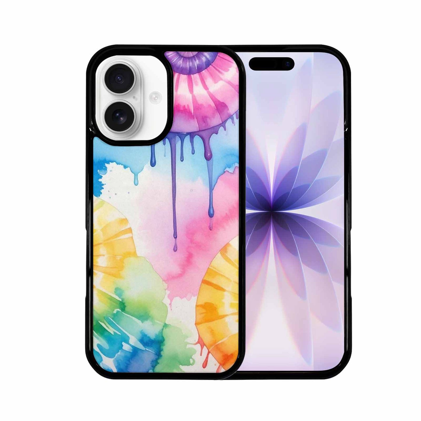 iPhone 17 Case — Dripping Tie Dye Spiral Custom Tie, Custom Print Case Cover