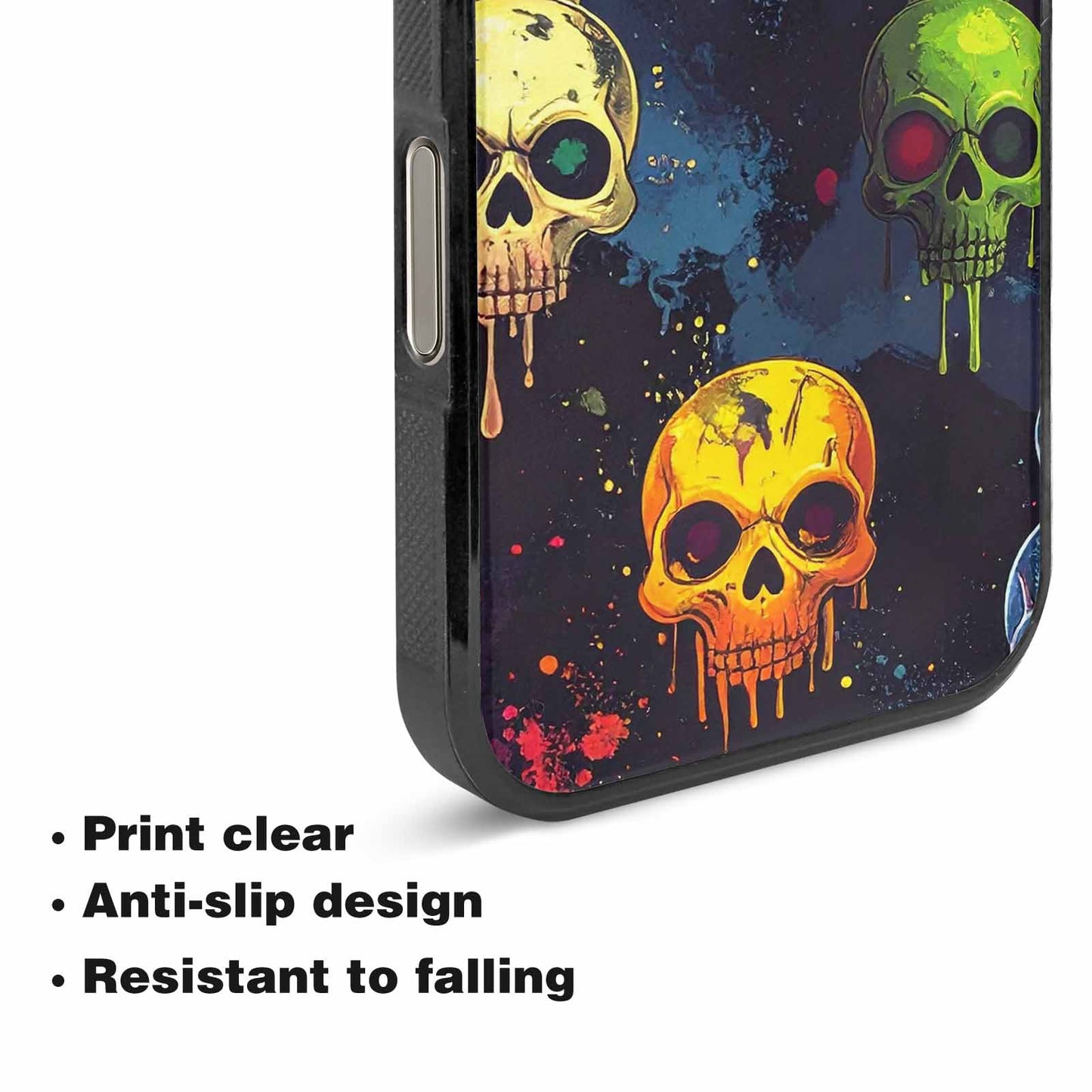 iPhone 16 Pro Case — Radioactive Ghost Bunny Skull Sm Qdr, Custom Phone Case