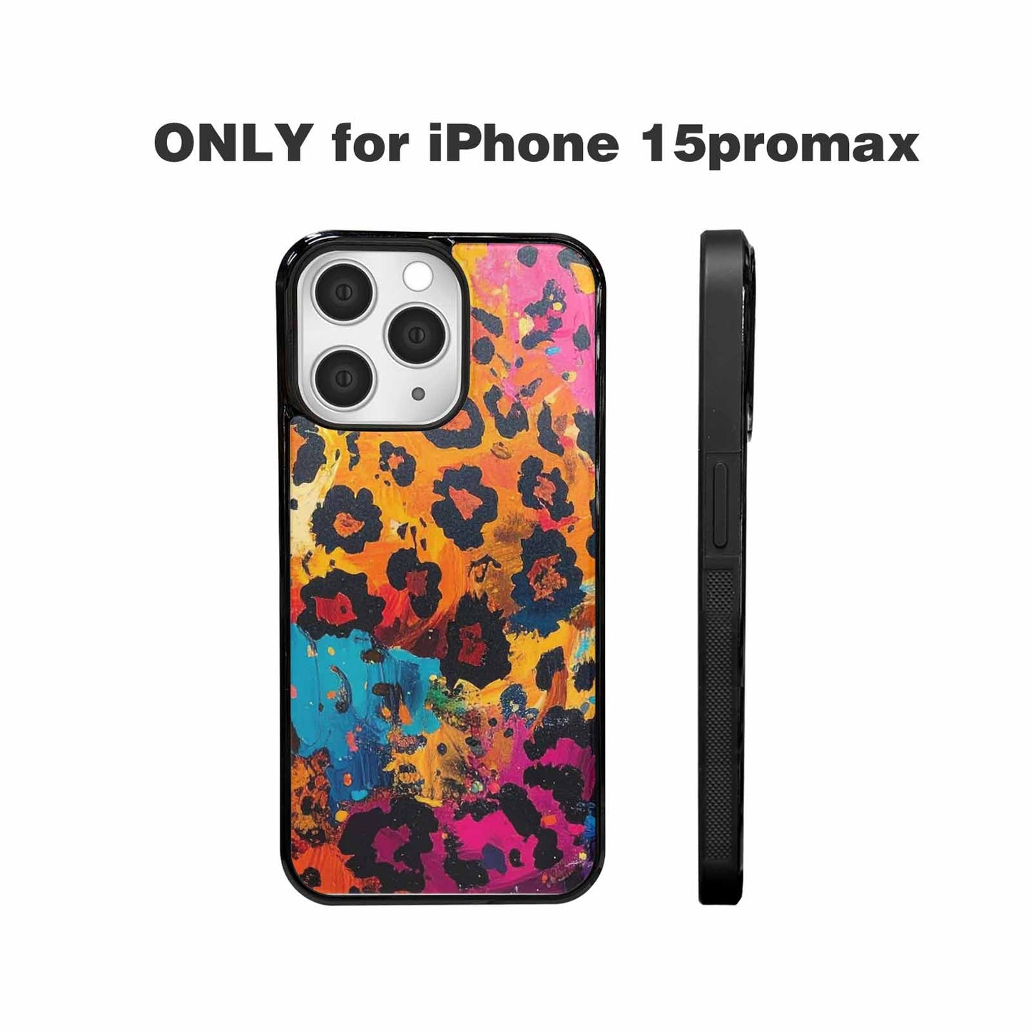 iPhone 15 Pro Max Case — Full Color Vibrant Animal Print Animal, Custom Print Case Cover