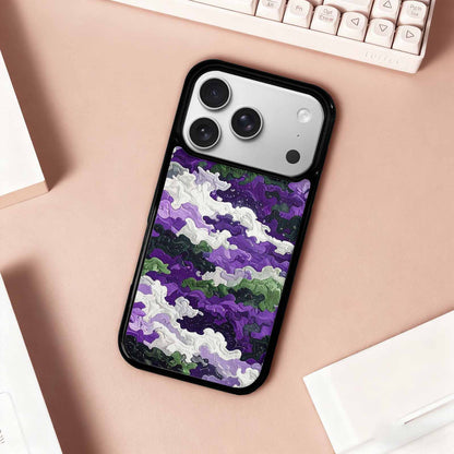 iPhone 17 Pro Case — Vivid Camo Genderqueer Pride Camo, Custom Phone Case
