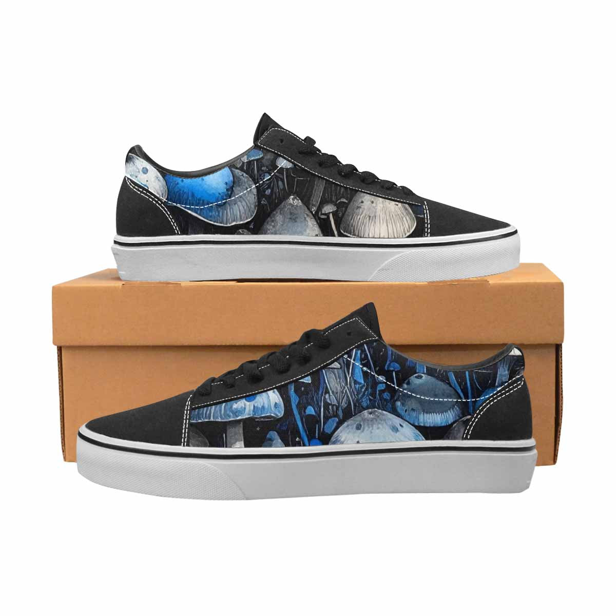WOMEN'S Mushrooms (general) Lace-Up Canvas Aesthetic Shoes