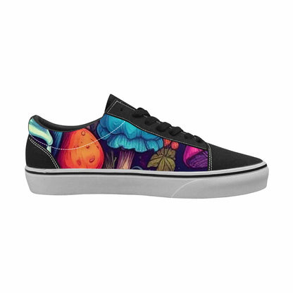 WOMEN'S Mushroom Skull Canvas Lace-Up Grunge Shoes