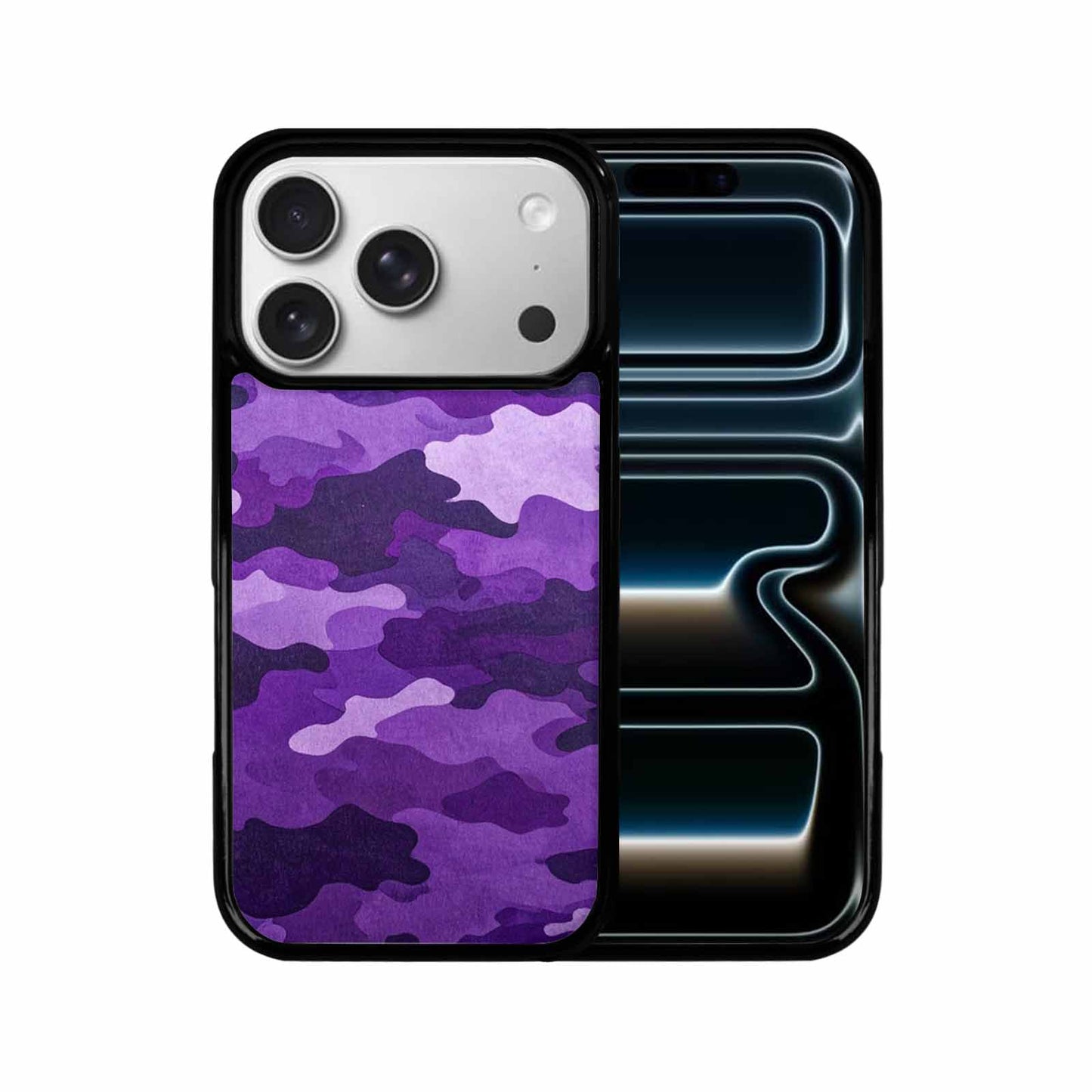 iPhone 17 Pro Case — Camo Style Pattern In Shades Camo, Original Design Phone Case