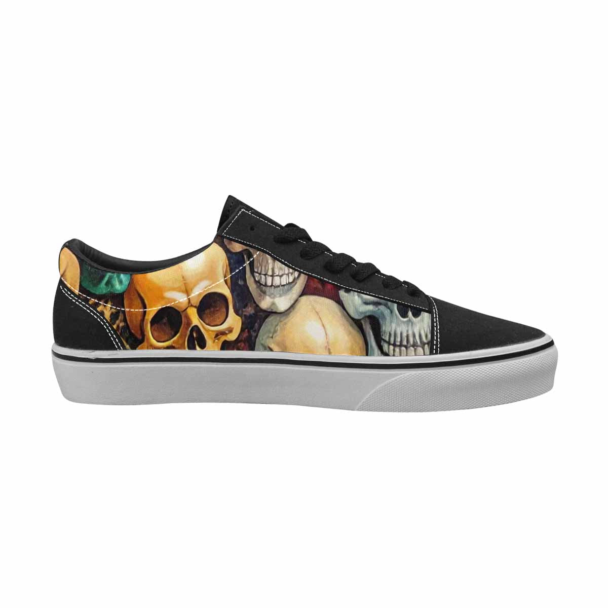 WOMEN'S Skulls Lace-Up Canvas Dreamcore Custom Shoes