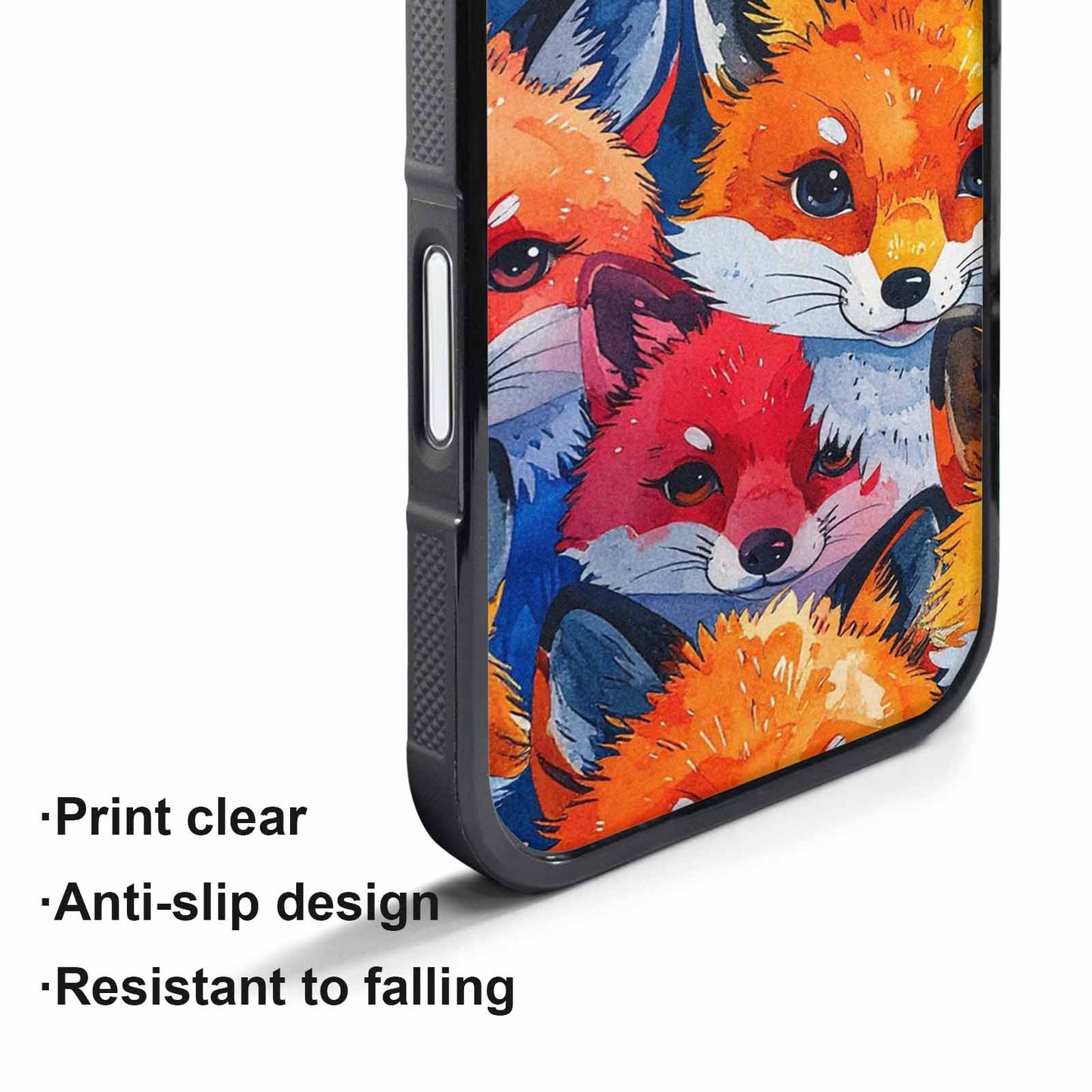 iPhone 17 Pro Max Case — Watercolor Kawaii Fox Watercolor Abstract, Original Design Phone Case