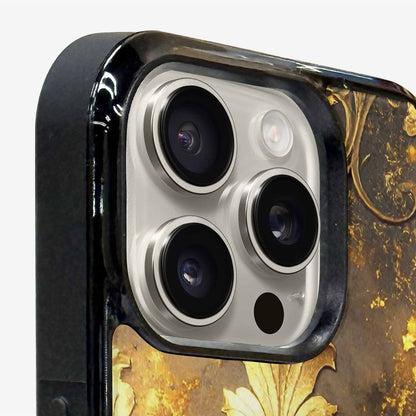 iPhone 15 Pro Max Case — Klimt Gold Leaf Artwork Pattern, Custom Print Case Cover
