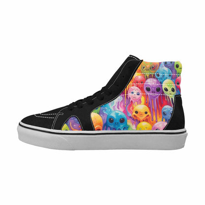 MEN'S Aliens  Tie Dye High Top Canvas Kaleidoscope Sneakers