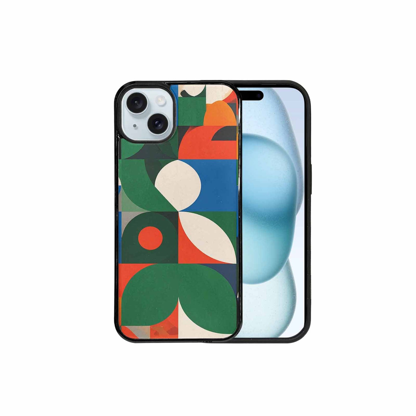iPhone 15 Plus Case — 1990s Memphis Art Pattern, Unique Phone Case Design
