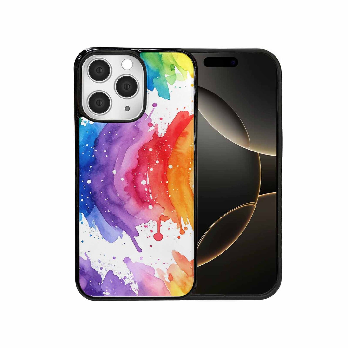 iPhone 15 Pro Max Case — Watercolor Splash Abstract Pattern Seamless Repeat, Custom Made Phone Cover