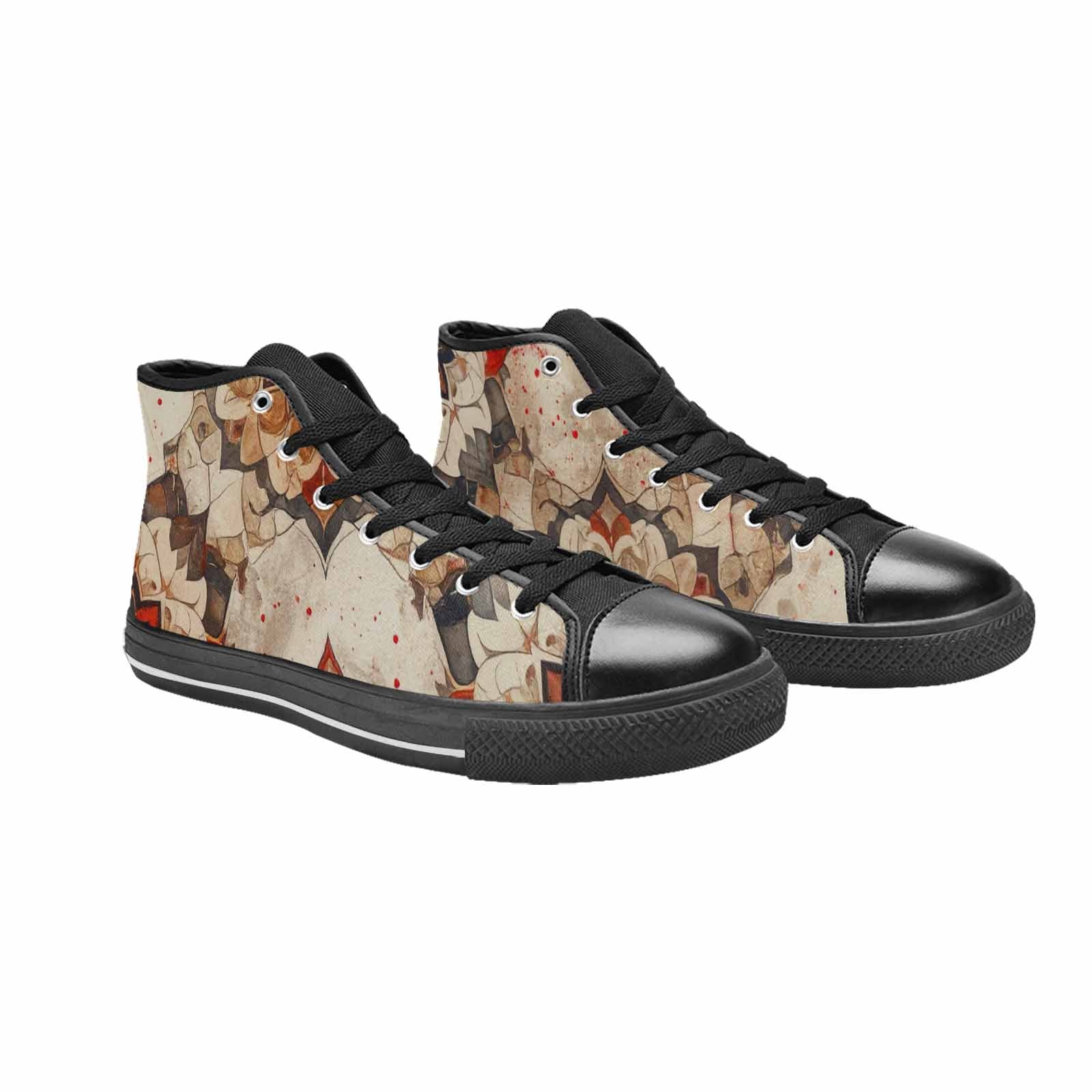 WOMEN'S Mandala High Top Canvas Dark Academia Custom Sneakers