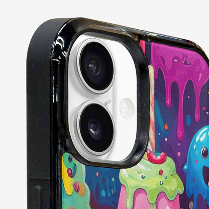iPhone 16 Plus Case — Melting Ice Cream Monster Charac, Customized Protective Case