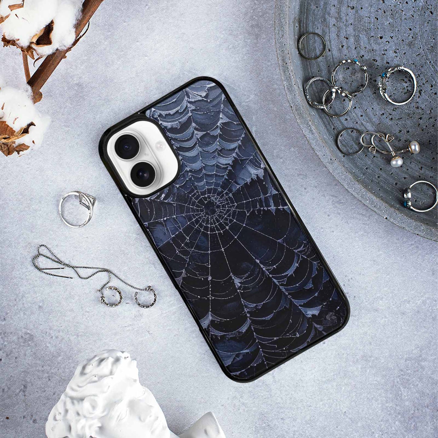 iPhone 16 Plus Case — Spider Web Gothic Spider Web Gothic, Custom Print Case Cover
