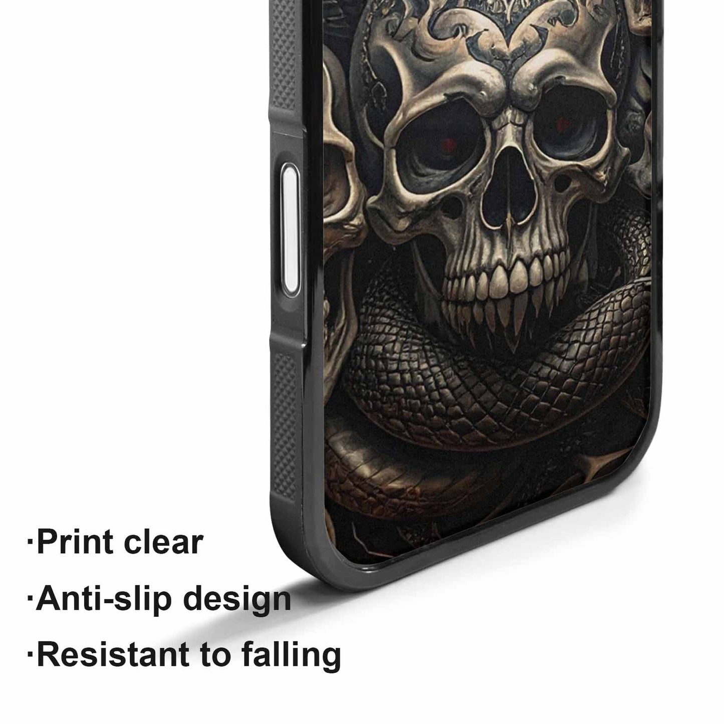 iPhone 17 Case — Skull Dark Art Gothic Print Gothic, Custom Print Case Cover