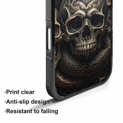 iPhone 17 Case — Skull Dark Art Gothic Print Gothic, Custom Print Case Cover