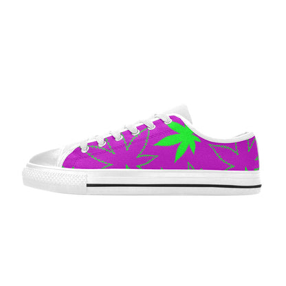 WOMEN'S Cc Weed 420 Art Canvas Neon Fantasy Sneakers