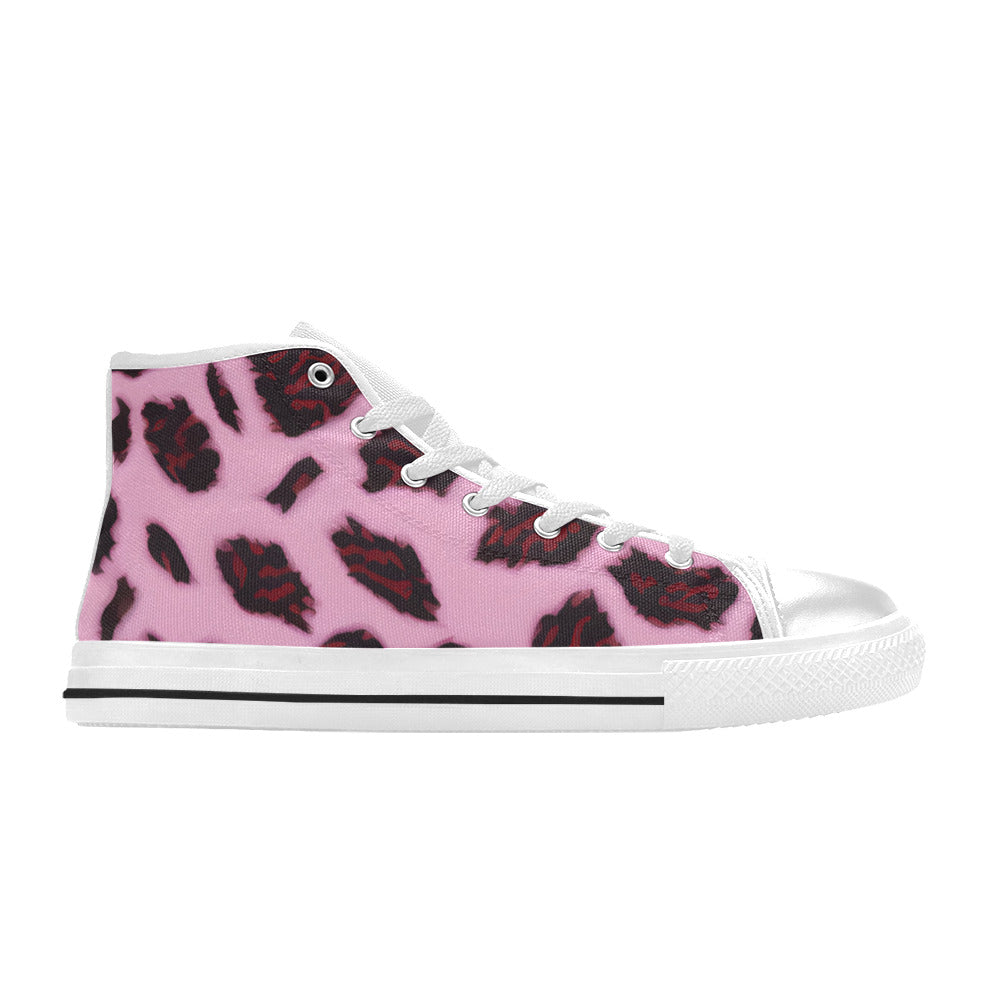 WOMEN'S Cc Animal Print High Top Canvas Dreamcore Custom Shoes