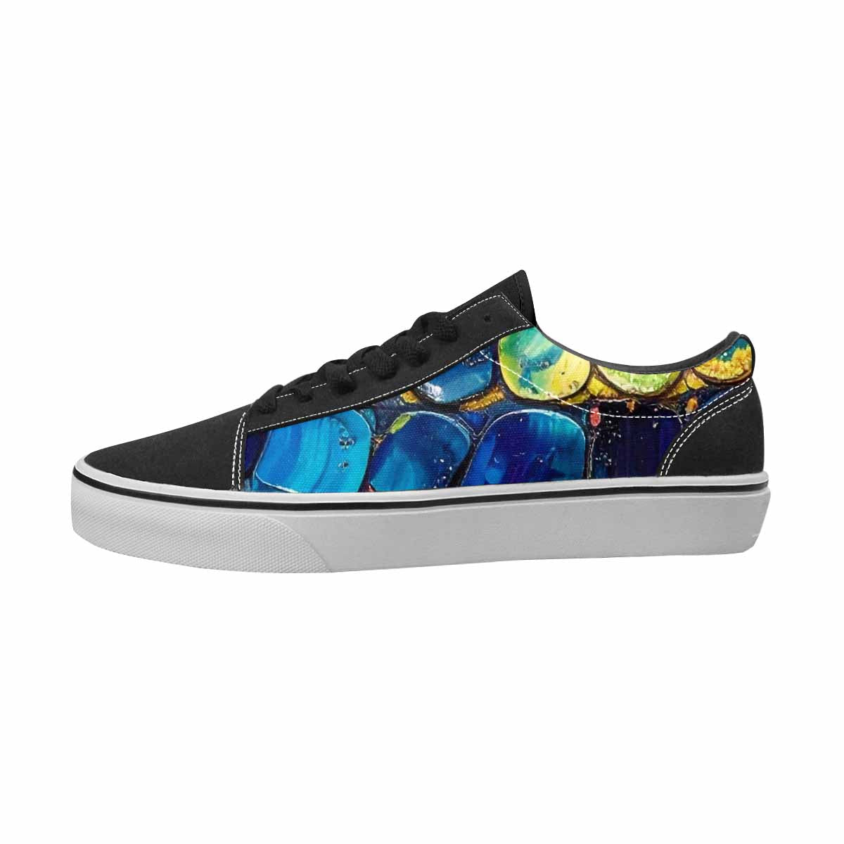 MEN'S Reptile Full Color Canvas Wearable Art Kaleidoscope All Over Print Shoes