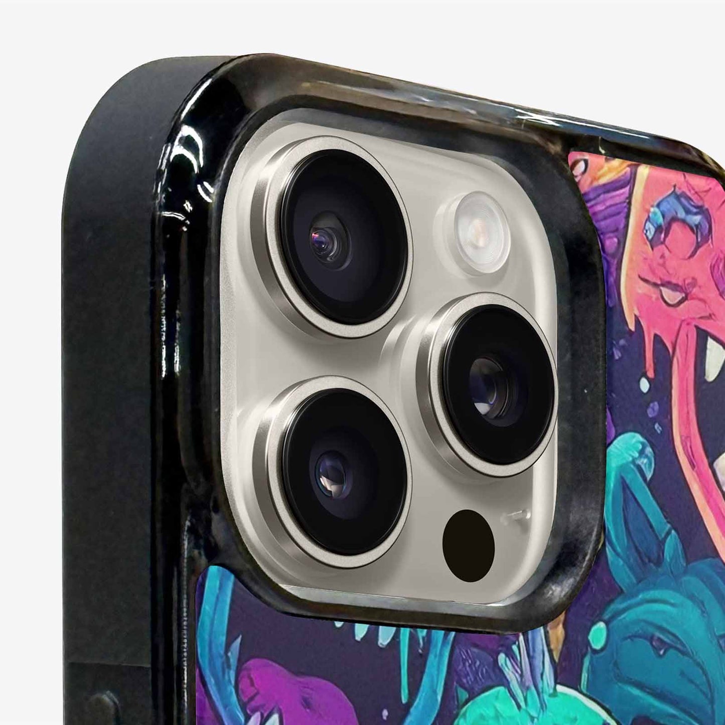 iPhone 16 Pro Case — Mixed Toxic Glow Creature Pattern Hundreds, Unique Phone Case Design