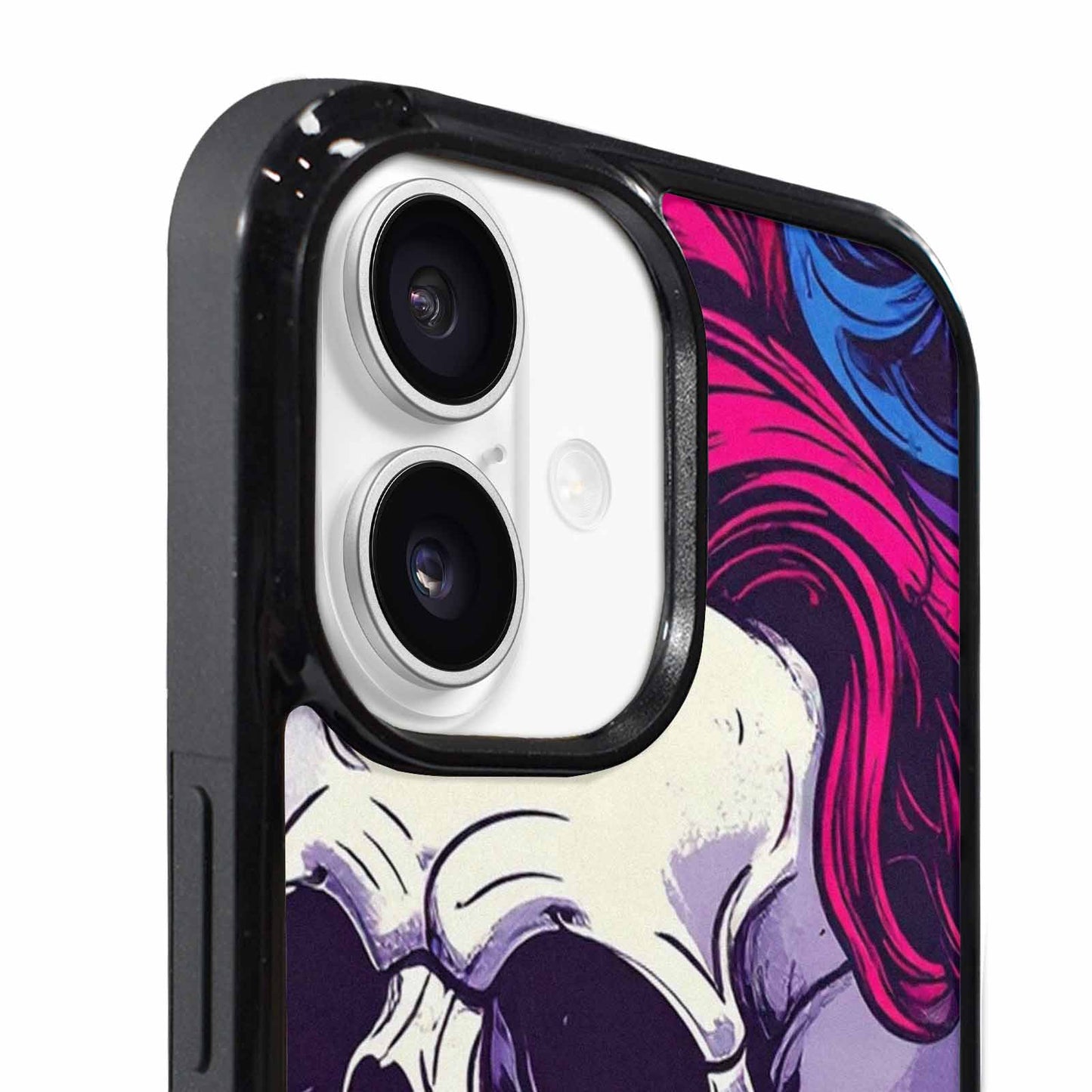 iPhone 17 Case — Pride Flag Skulls Seamless Gothic Skulls, Custom Art Phone Cover