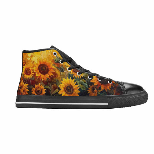 WOMEN'S Blend Melt Them High Top Canvas Cottagecore Custom Sneakers