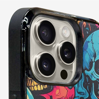 iPhone 16 Pro Max Case — 1000s Of Skulls Digital Camo Drip, Unique Phone Case Design