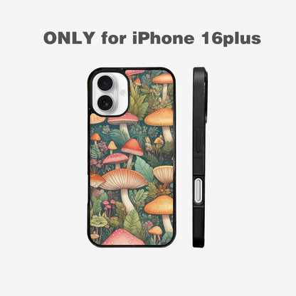 iPhone 16 Plus Case — Mushrooms Botanicalmushrooms P, Personalized Phone Case