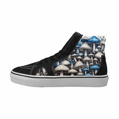 MEN'S Mushrooms (general) High Top Canvas Aesthetic Shoes
