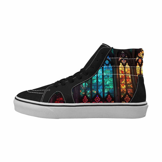WOMEN'S Stained Glass Cathedral High Top Canvas Y2K Sneakers