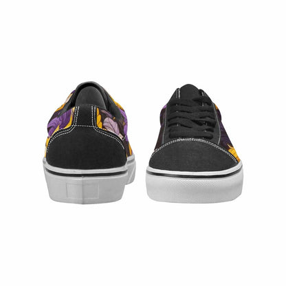 WOMEN'S Nonbinary Flag Color Canvas Lace-Up Wallpaper Art Custom Shoes