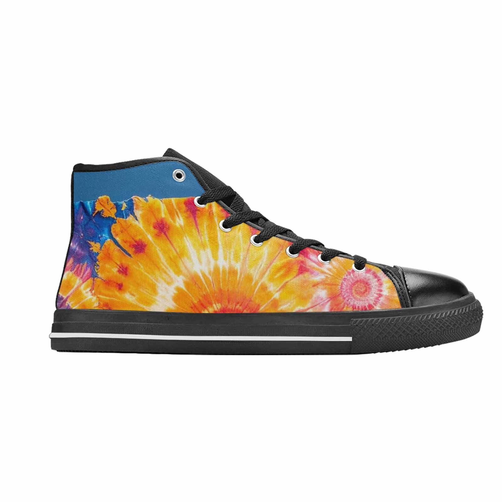 MEN'S Tie Dye Mixed Style High Top Canvas Neon Fantasy Shoes