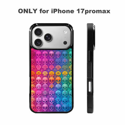 iPhone 17 Pro Max Case — Ornate Candy Color Skull Gothic Skulls, Personalized Phone Case