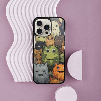 iPhone 16 Pro Max Case — Monsters Camomonsters Pattern 6oy Personalized Phone, Custom Phone Case
