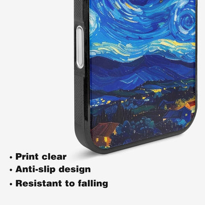 iPhone 16 Case — Starry Night Van Gogh Paint Art, Custom Made Phone Cover