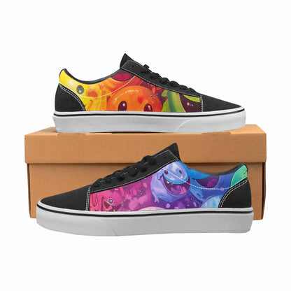 WOMEN'S Smiley Facessmiley Faces  Lace-Up Canvas Surreal Custom Shoes