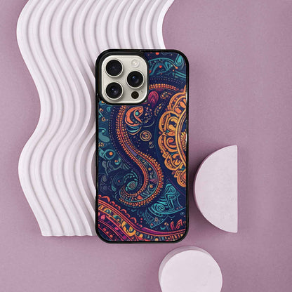 iPhone 16 Pro Max Case — Paisley Mandala, Unique Phone Case Design