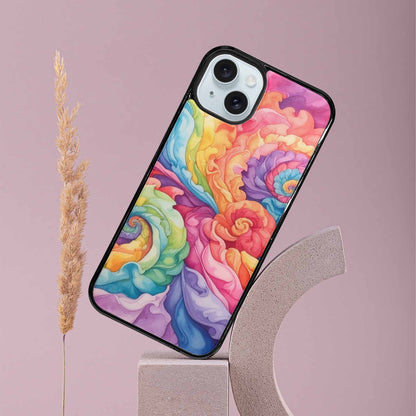 iPhone 15 Plus Case — Tie Dye Swirls Tie Dye Swirls, Custom Printed Phone Case