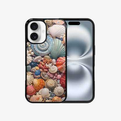 iPhone 16 Case — Seashell Collage Seashell Collage Pattern Hundreds, Unique Phone Case Design