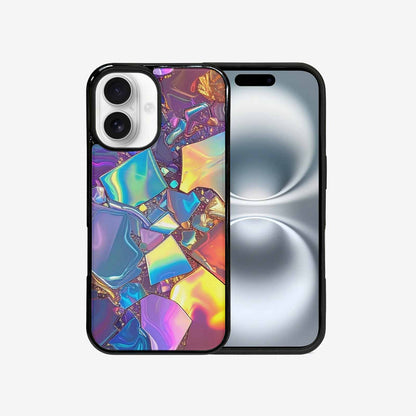 iPhone 16 Case — Holographic Iridescent Shimmer Pattern Hundreds Of, Custom Printed Phone Case