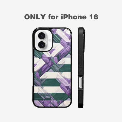 iPhone 16 Case — Genderqueer Flag Color Theme Small Rainbow, Custom Phone Case