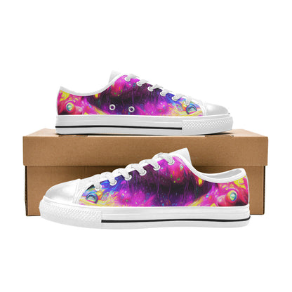 MEN'S Cc Acid Bath Drip Canvas Wallpaper Art Sneakers