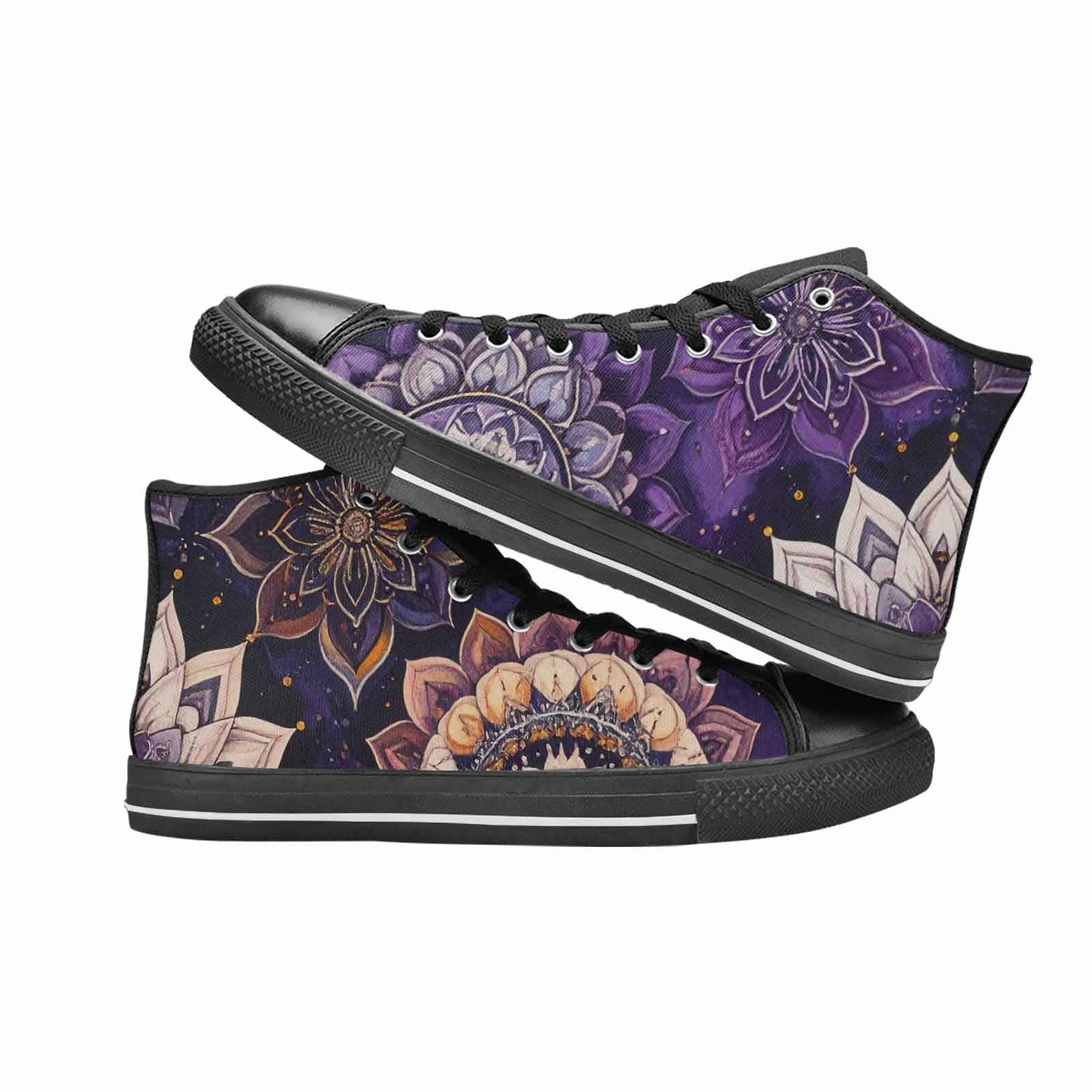 WOMEN'S Mandala High Top Canvas Dark Academia Shoes