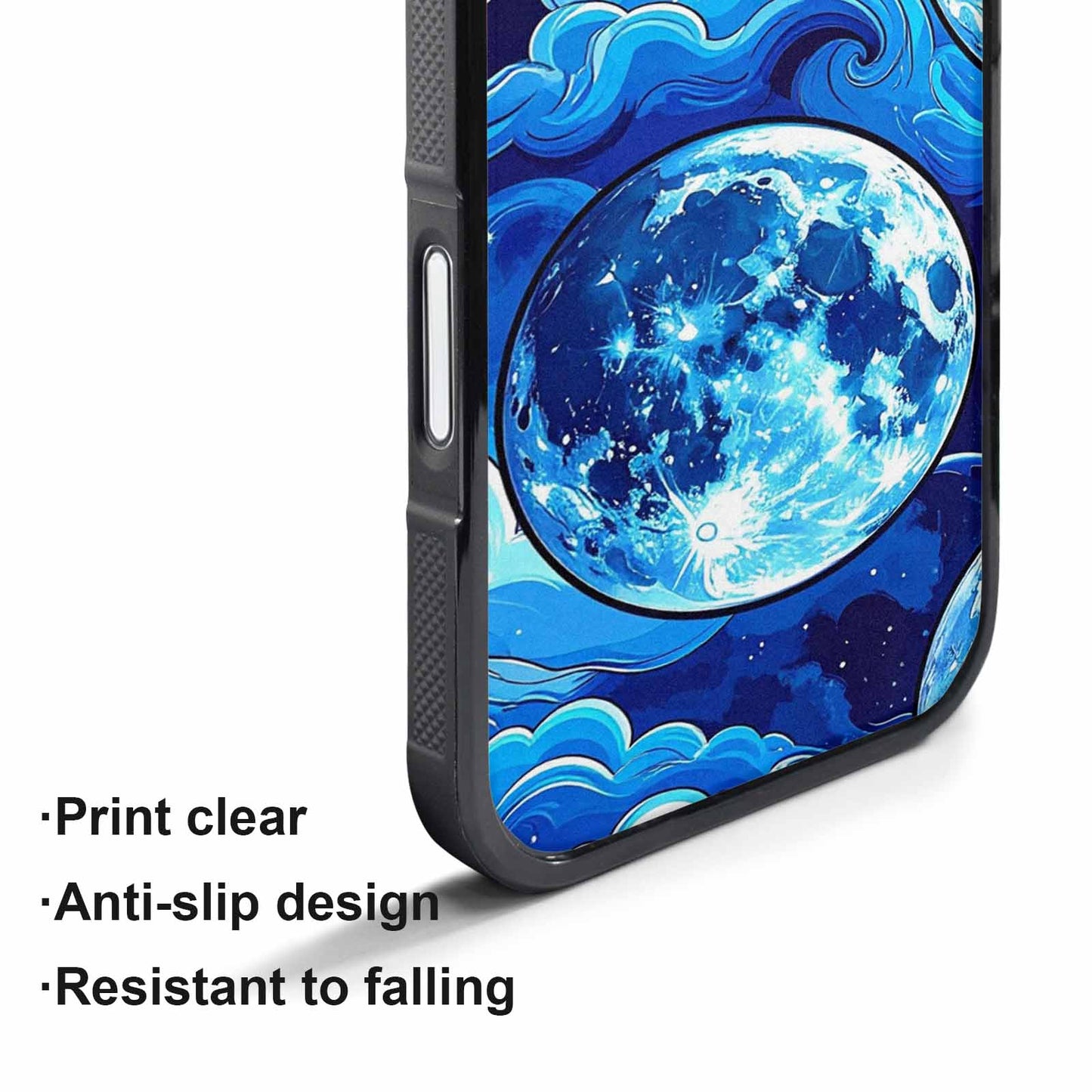 iPhone 17 Pro Max Case — Neon Winter Moon Cartoon Cute, Personalized Phone Case